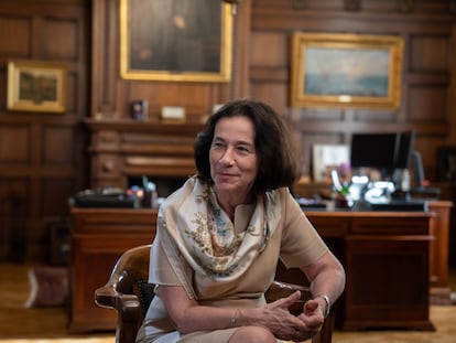 Rosanna Costa, presidenta del Banco Central de Chile, durante una entrevista el 26 de enero de 2023.