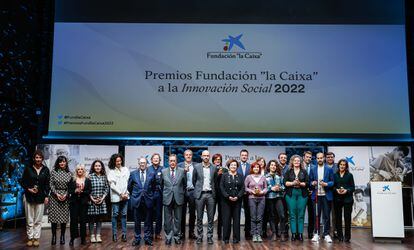 Los galardonados en los VII Premios Fundación 'la Caixa' a la Innovación Social.