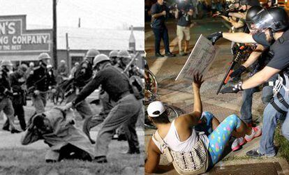Represión policial en Selma, en 1965, y Ferguson, en 2014.