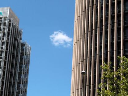 Edificio de Metrovacesa en el Paseo de la Castellana en Madrid.