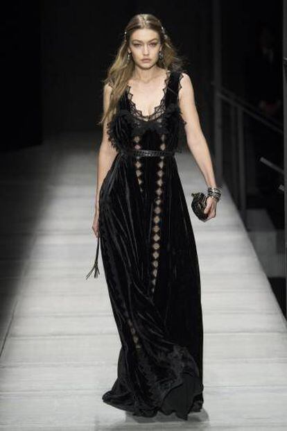 Gigi Hadid en en la Semana de la Moda de Nueva York el pasado 10 de febrero.