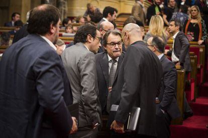Artur Mas, al parlament aquest dijous.