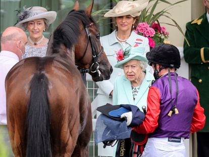 La reina Isabel II, en el hipódromo de Ascot, en junio de 2021.