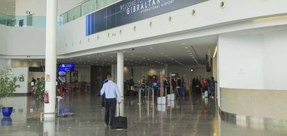 Terminal internacional del aeropuerto de Gibraltar.