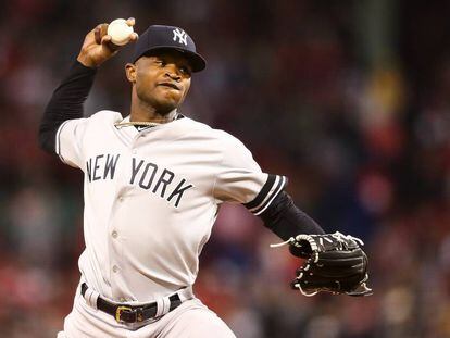 Domingo Germán, con los Yankees.