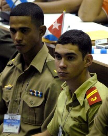 Elián González, en el congreso de las Juventudes Comunistas en 2010.