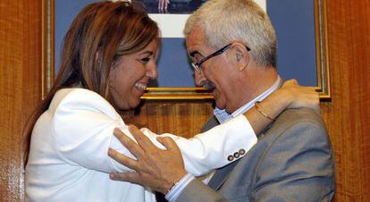 Susana Díaz y Jiménez Barrios, en el Parlamento.