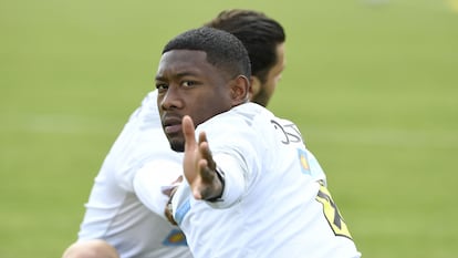 David Alaba durante el entrenamiento con Austria en el último Campeonato de Europa.