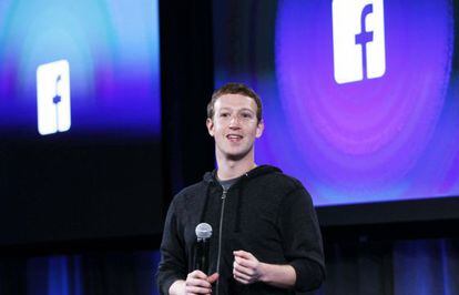 Mark Zuckerberg, creador de Facebook, durante una presentación.