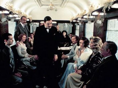 H&eacute;rcules Poirot (encarnado aqu&iacute; por Albert Finney), en &#039;Asesinato en el Orient Express&#039;.
