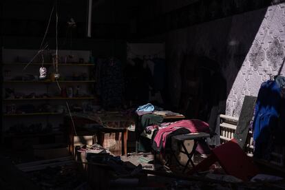 Bombed shop in Mala Tokmachka, in the Zaporizhia region.