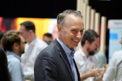 Thomas Buberl, consejero delegado de AXA, durante su visita a Vivatech.