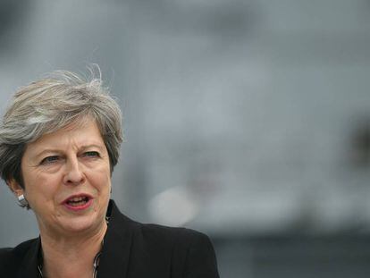 Theresa May este mi&eacute;rcoles en Portsmouth.