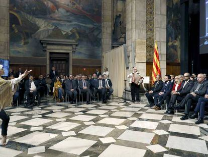 El Govern aplaude el discurso de Puigdemont en la presentación del Consell per la República.