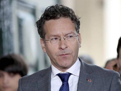 Jeroen Dijsselbloem a su llegada a la reuni&oacute;n del ECOFIN en La Valeta (Malta) el pasado 7 de abril. 