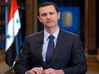 El presidente sirio, Bachar el Asad, durante una entrevista. 