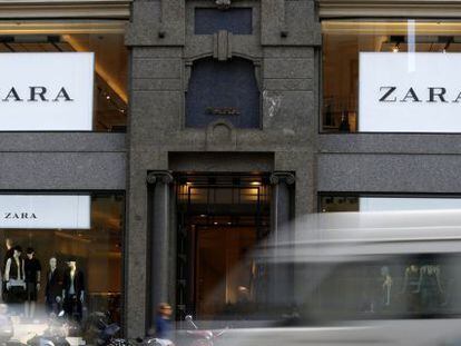 Fachada de una tienda de Zara en Madrid.