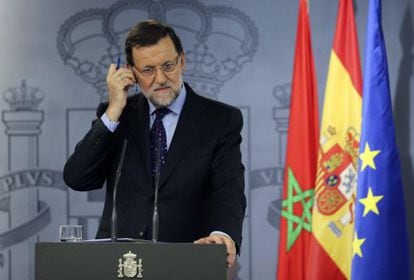 Mariano Rajoy, durant una roda de premsa del passat dia 5.
