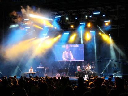 El músico fundador de Supertramp, Roger Hodgson actuando en el Starlite Festival de Marbella.
