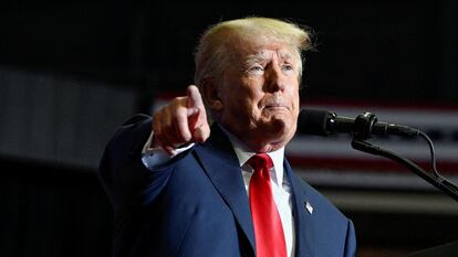 Donald Trump, durante un mitin el pasado 17 de septiembre en Youngstown, (Ohio).
