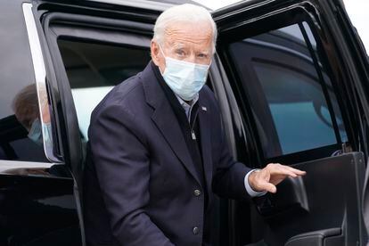 El candidato demócrata a la presidencia de EE UU, Joe Biden, en Michigan.