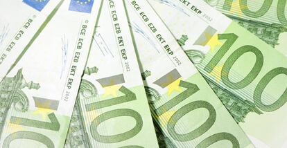 Billetes de 100 euros.