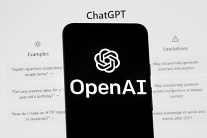 El logo de OpenAI, creador de ChatGPT.