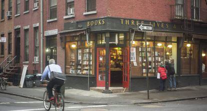 Three Lives and Company, librer&iacute;a independiente de Nueva York, a principios de 2013. 