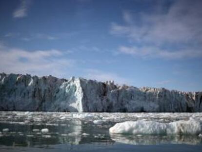 Glaciar Wahlenberg, en Spitsbergen (islas de Svalbard, Noruega).