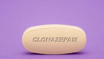 Una pastilla de clonazepam.