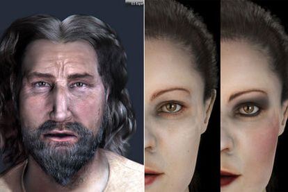 Reconstrucciones faciales de Pere el Gran y Blanca de Anjou, realizadas por Philippe Froesch (Visualforensic).