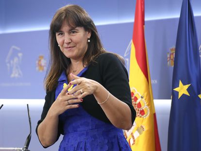 La diputada Laura Borràs, el miércoles, en el Congreso.