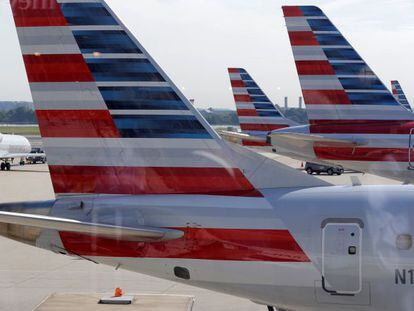 Aviones de American Airlines.