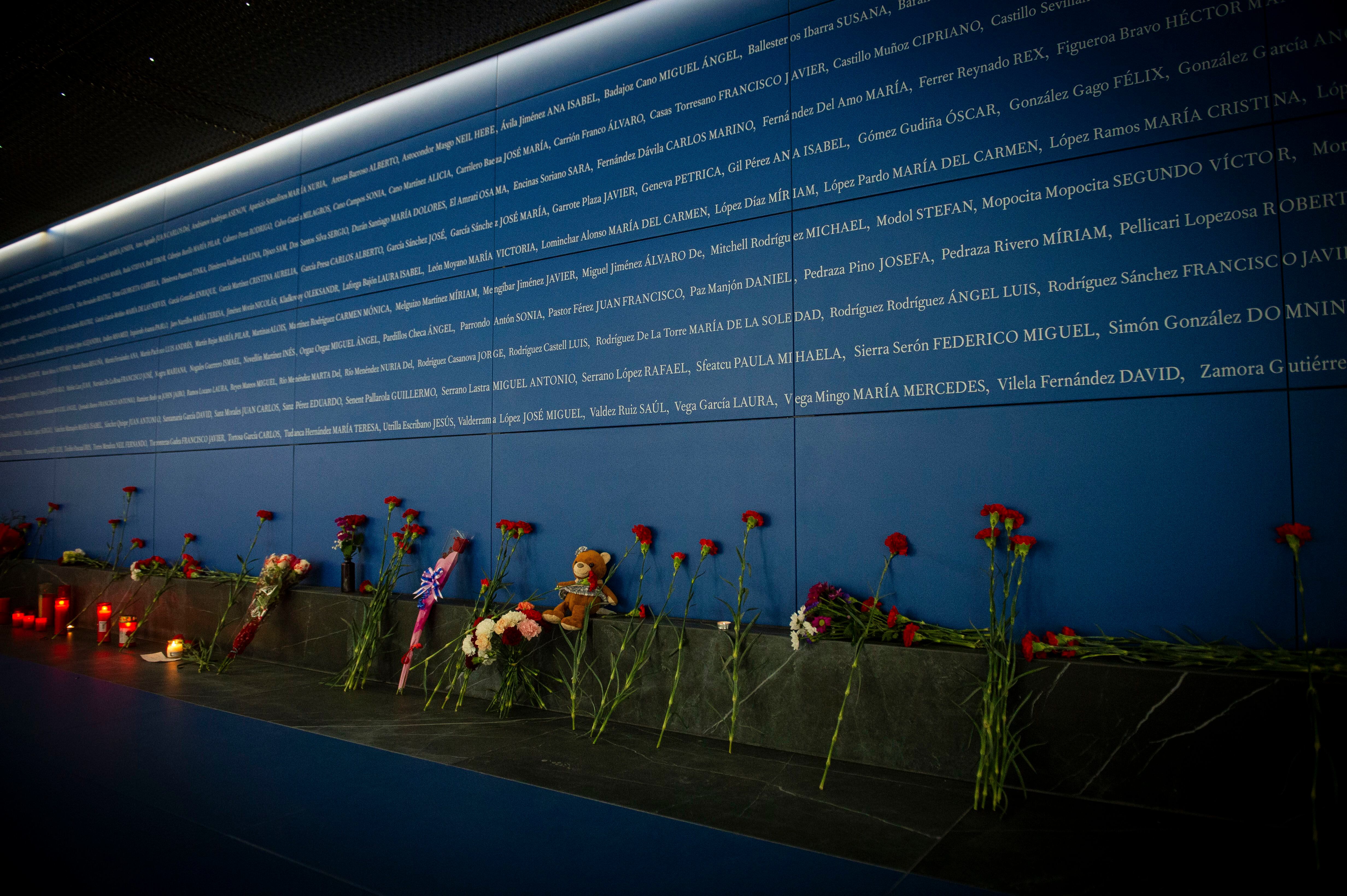 El memorial a las víctimas del 11-M, inaugurado recientemente en la estación de Atocha.