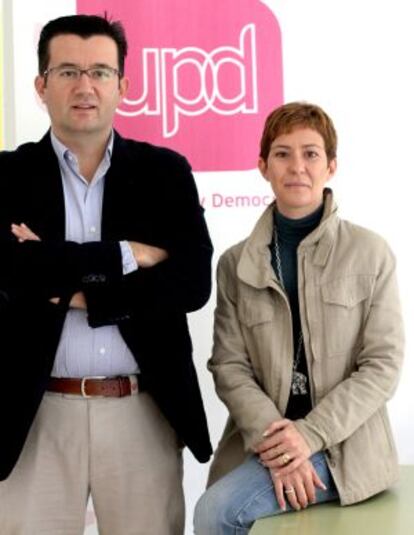 Rafael Soriano y Esther Puntero, responsables de Estudios y de Organización de UPyD.