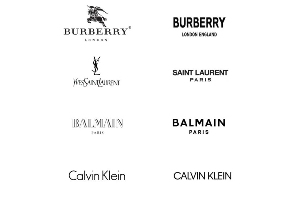 Logo: ¿Por qué todas las marcas de moda de lujo parecen ahora | ICON Design | EL
