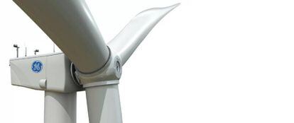 Una turbina fabricada por la filial de energías renovables de General Electric.