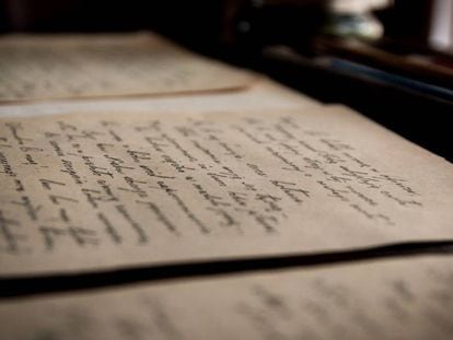Una carta manuscrita.