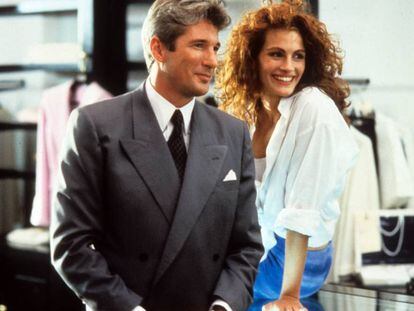 Richard Gere y Julia Roberts, en ?Pretty Woman', 1990.