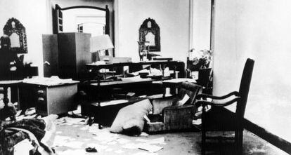 El despacho del presidente Salvador Allende, en el que se suicid&oacute;.