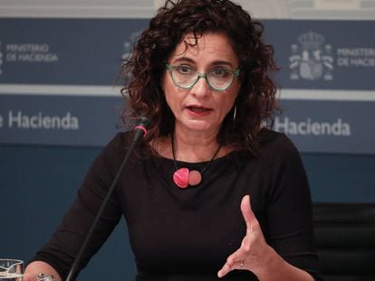 La ministra de Hacienda María Jesús Montero.