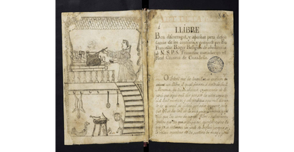 Ilustración del libro 'Art de la cuyna', del fraile Francesc Roger.