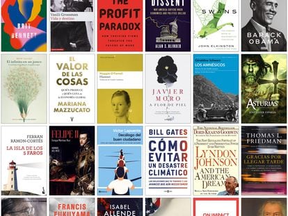 Una muestra de las portadas de los libros que distintas personalidades recomiendan a los lectores de 'Negocios' para este verano.