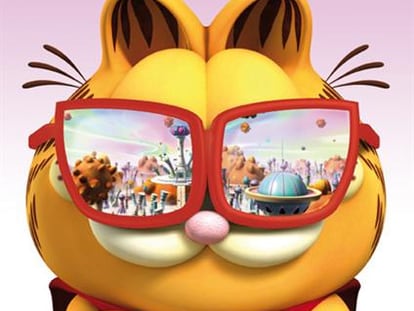 Cartel de Garfield y su pandilla 3D