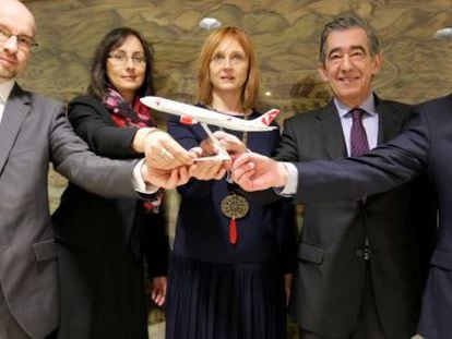 Presentaci&oacute;n en Bilbao de las nuevos destinos de Czech Airlines desde el aeropuerto de Loiu. 