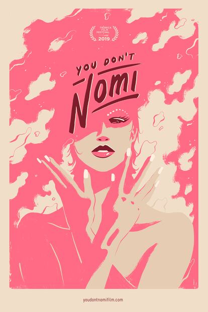 Cartel promocional de ‘You don’t Nomi’, el documental que analiza la caída y resurrección de la película más excesiva de los 90.