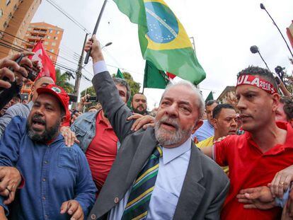 Luiz In&aacute;cio Lula da Silva llega a los juzgados de Curitiba para declarar ante el juez del &#039;caso Petrobras&#039;