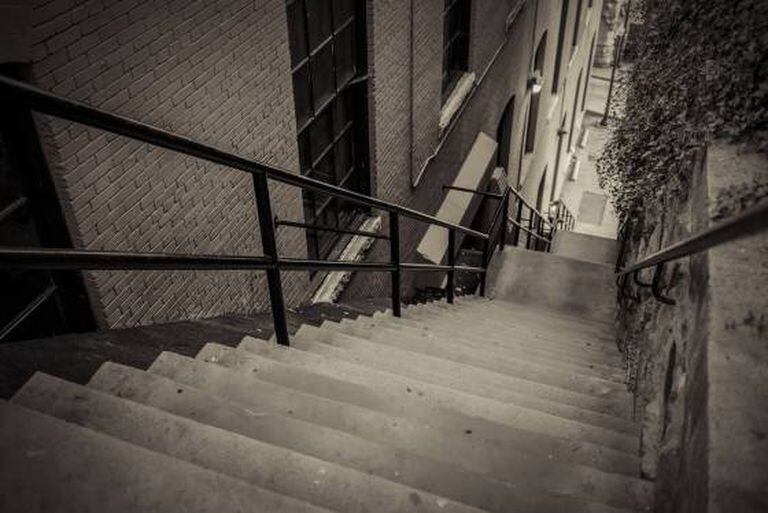 Las escaleras donde se filmó parte de la película 'El exorcista'