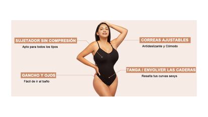 body viral tiktok, body reductor, body reductor amazon viral, body reductor mujer, body moldeador, body negro moldeador, ropa mujer