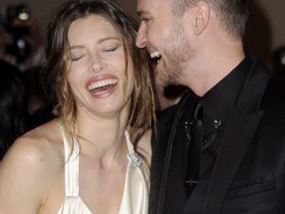 Jessica Biel y Justin Timberlake, en una foto del 3 de mayo de 2010.